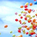Wedstrijd ballonen oplaten