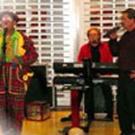 Ome fred & clown Miko met muzikale Hans